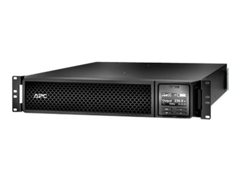 APC Smart-UPS On-Line SRT2200RMXLI - 2,2 kW/VA, 8 x C13 og 2 x C19, rackmontert