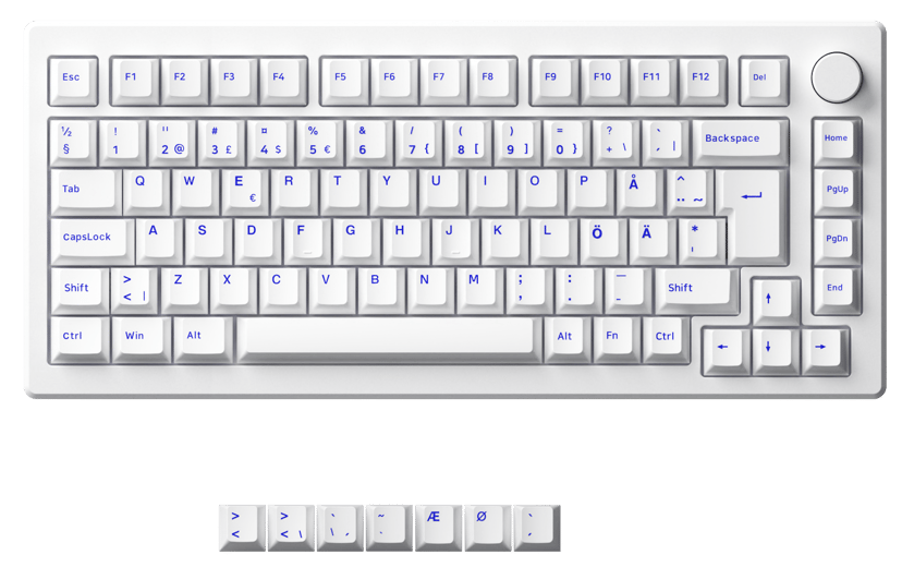 AKKOGEAR MOD 007B PC Johdollinen ja langaton Akko V3 Piano Pro Pohjoismainen