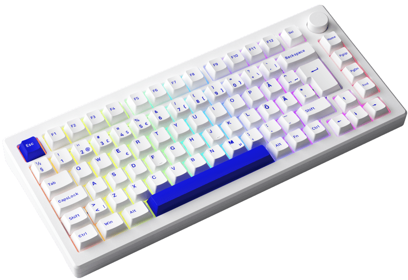 AKKOGEAR MOD 007B PC Trådbunden och trådlös Akko V3 Piano Pro Nordisk
