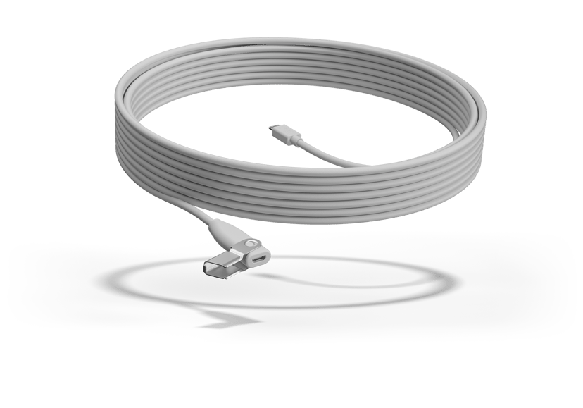 Logitech Rally Mic Pod Extension Cable 10m Off-white
