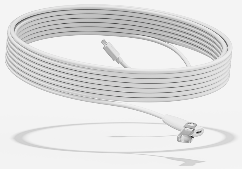 Logitech Rally Mic Pod Extension Cable 10m Off-white