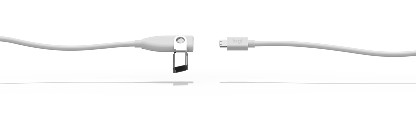 Logitech Rally Mic Pod Extension Cable 10m Off-white