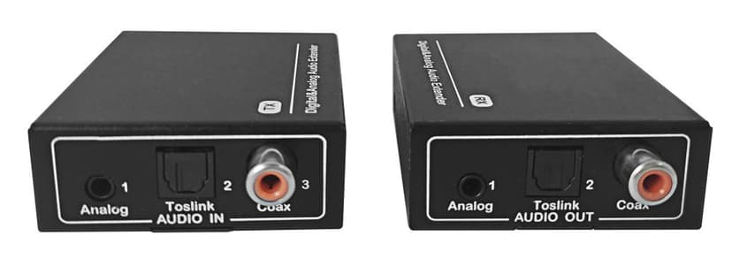 Direktronik Audio Over IP Analog S/PDIF Toslink 500m TX+RX