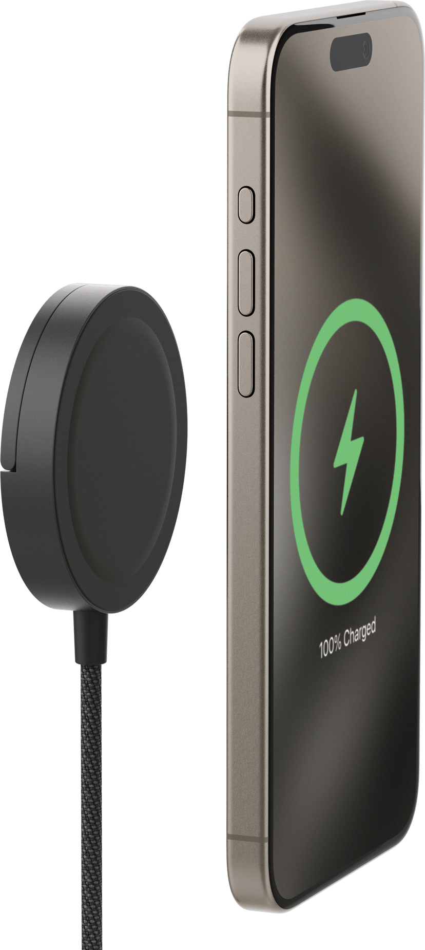 Mophie Qi2 Magnetic Charger With Kickstand 1m Zwart