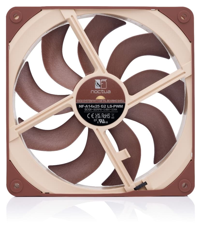 Noctua NF-A14X25 G2 LS-PWM Premium 140X25MM Vifte Beige, Brun
