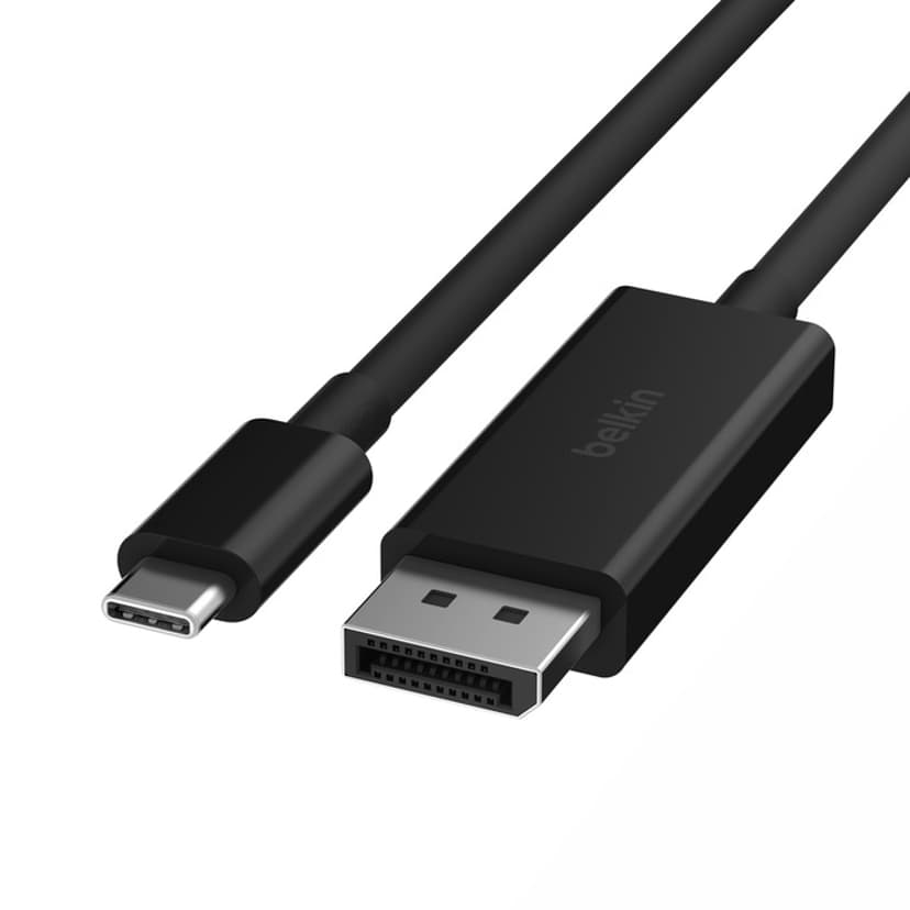 Belkin CONNECT 24PIN USB-C TO DISPLAYPORT 1.4 CABLE 2M BLACK 2m. USB C DisplayPort Sort