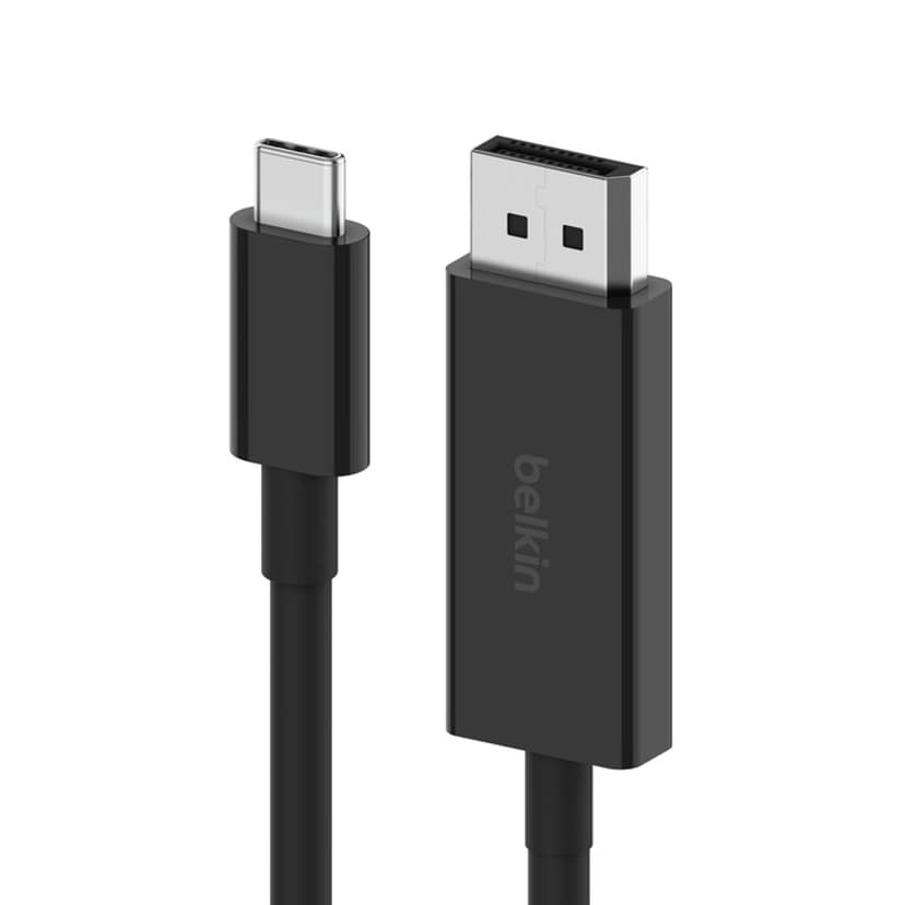 Belkin CONNECT 24PIN USB-C TO DISPLAYPORT 1.4 CABLE 2M BLACK 2m USB-C DisplayPort Svart