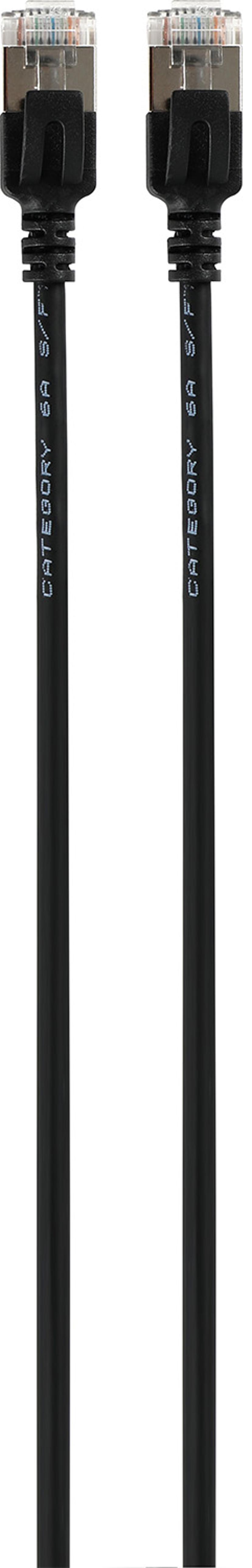 Prokord Slim Network cable / Patch cord LSZH RJ-45 Cat6a 0.5m Svart