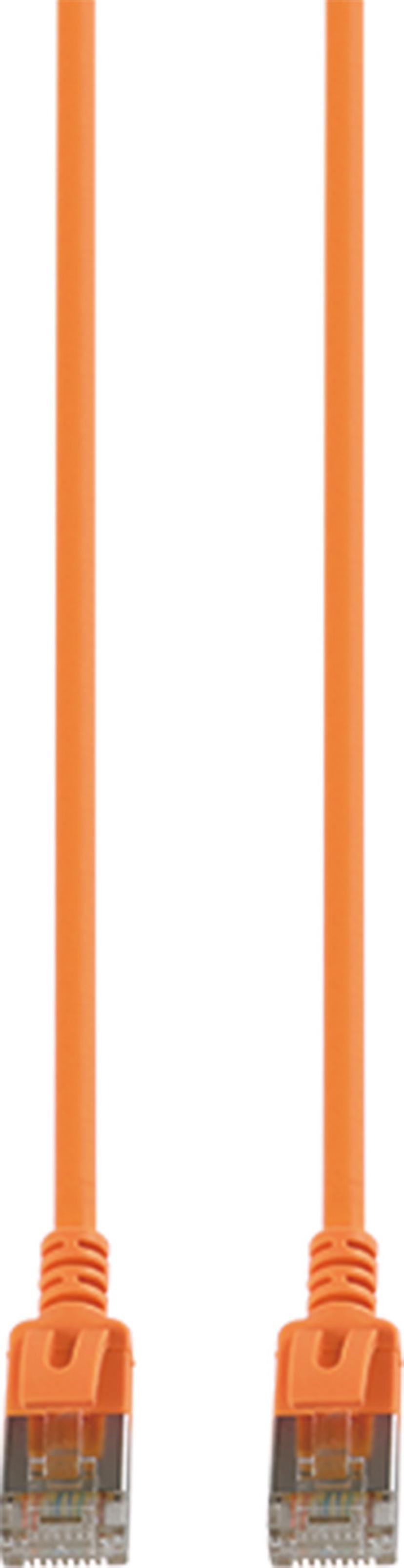 Prokord Slim Network cable / Patch cord LSZH RJ-45 Cat 6A 0.5m Oransje