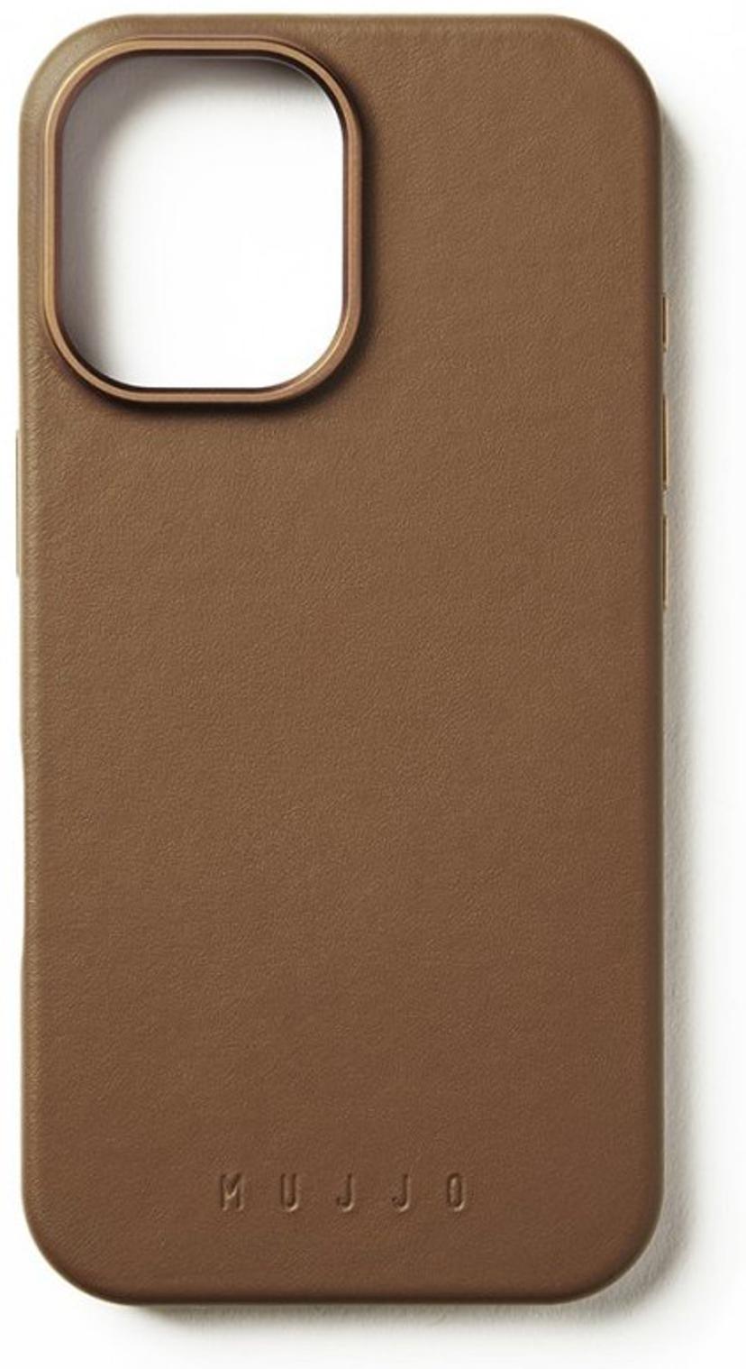 Mujjo Leather Case iPhone 16 Rusketus