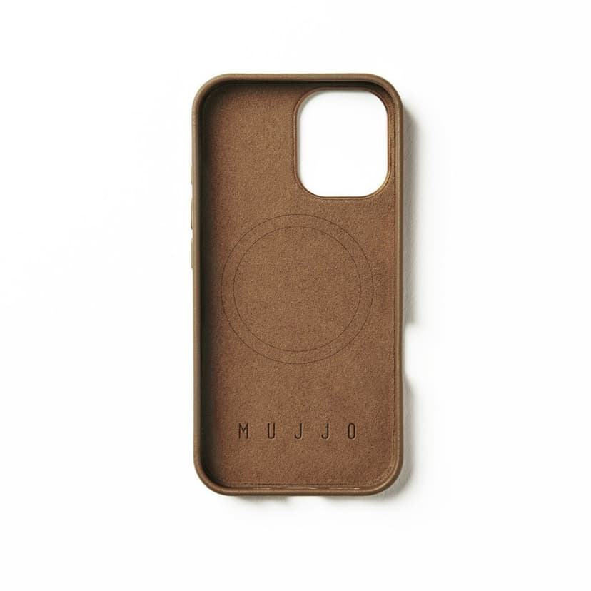 Mujjo Leather Case iPhone 16 Rusketus