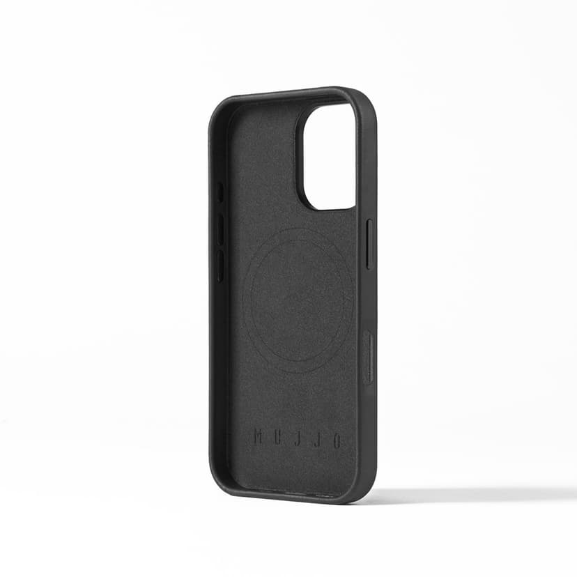 Mujjo Baksideskydd i läder iPhone 16 Svart