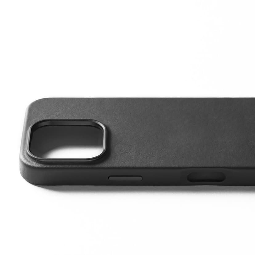 Mujjo Leather Case iPhone 16 Svart