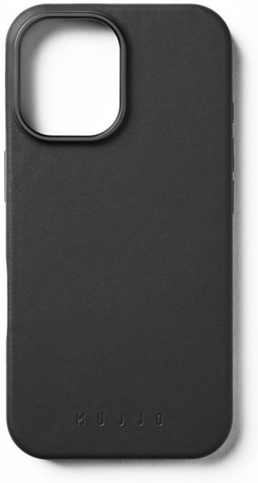 Mujjo Baksideskydd i läder iPhone 16 Svart