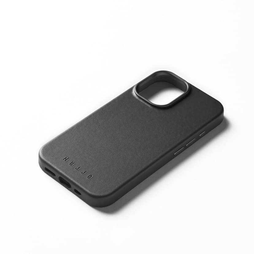 Mujjo Baksideskydd i läder iPhone 16 Svart