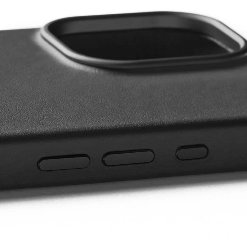Mujjo Leather Case iPhone 16 Svart