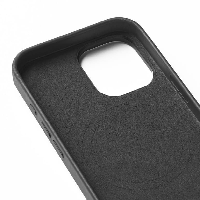 Mujjo Leather Case iPhone 16 Svart