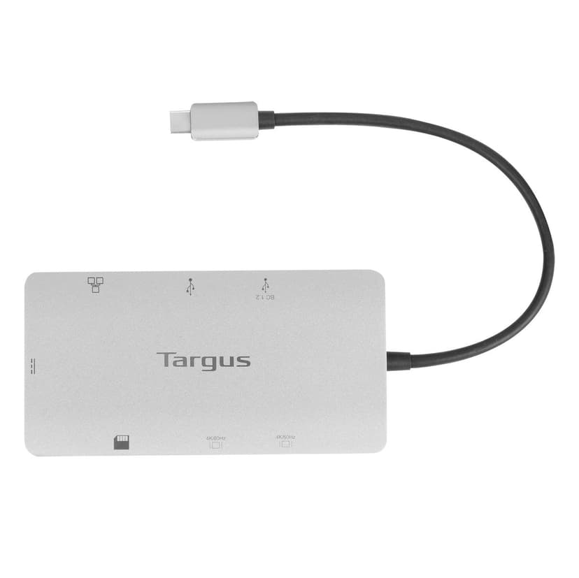 Targus DOCK423EU dockningsstationer för bärbara datorer Kabel USB 3.2 Gen 1 (3.1 Gen 1) Type-C Silver USB-C 3.2 Gen 1 (3.1 Gen 1)