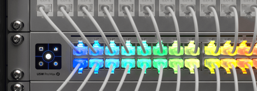 Ubiquiti UniFi Etherlighting Patch Cable 24-Pack RJ-45 Cat6 0.15m Hvit, Translucent
