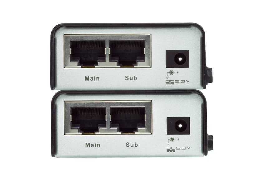 Aten VE602 AV-forlenger AV-sender og -mottaker Sort