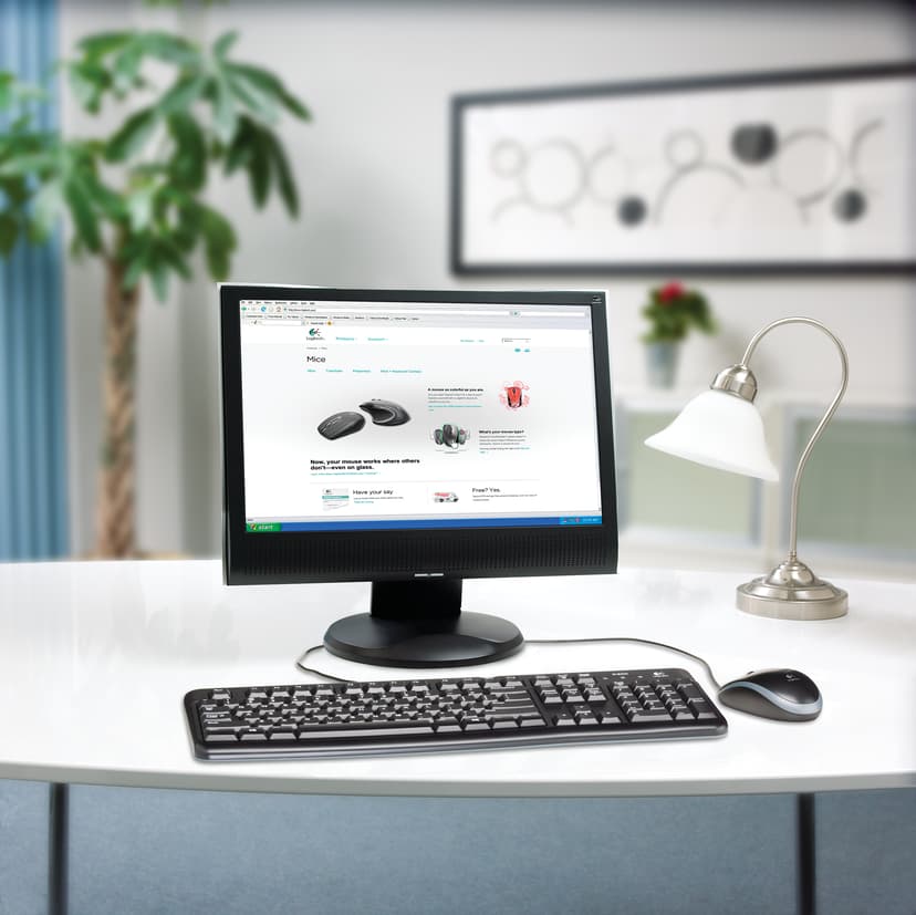 Logitech MK120 Desktop Bedraad US International