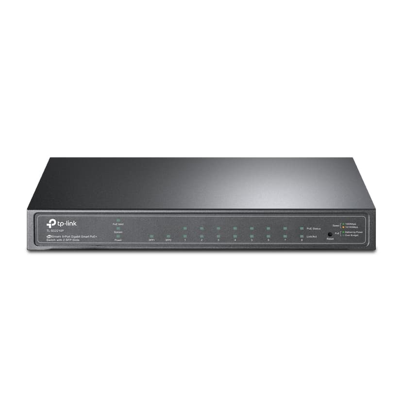 TP-Link JetStream 10-portars Gigabit Smart Switch med 8-portars PoE+