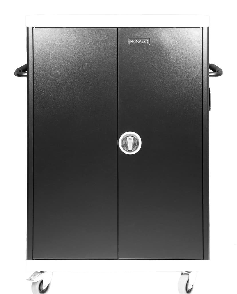 Leba Innovation NoteCart Unifit NCU-32-FH-SC rullskåp med borttagbara hjul Vagn för hantering av bärbar enhet Svart, Grå