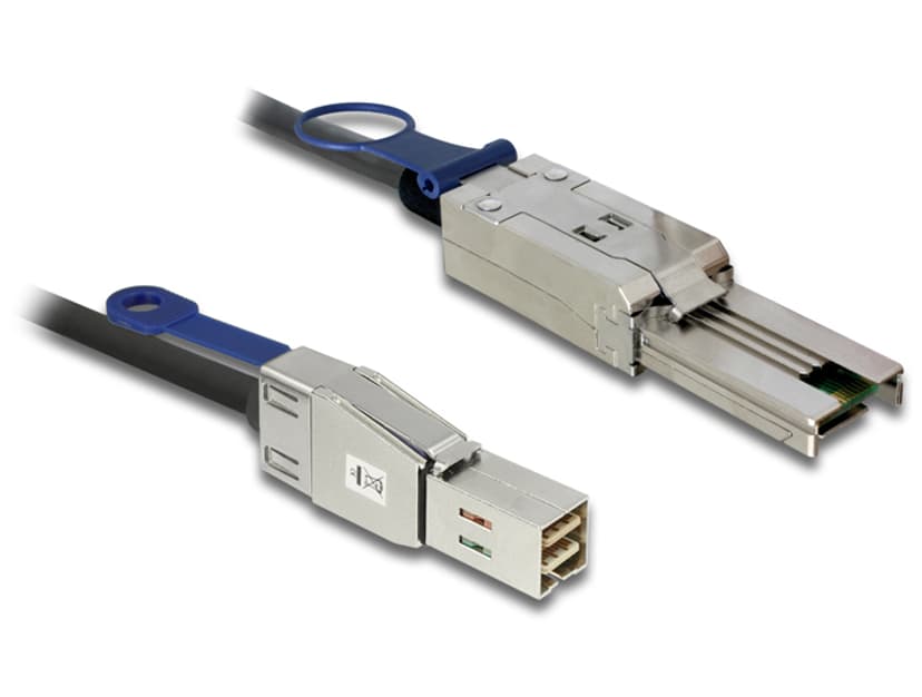 Delock 2m, Mini SAS HD SFF-8644 - Mini SAS SFF-8088 Svart