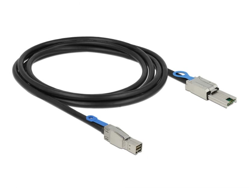 Delock 2m, Mini SAS HD SFF-8644 - Mini SAS SFF-8088 Svart