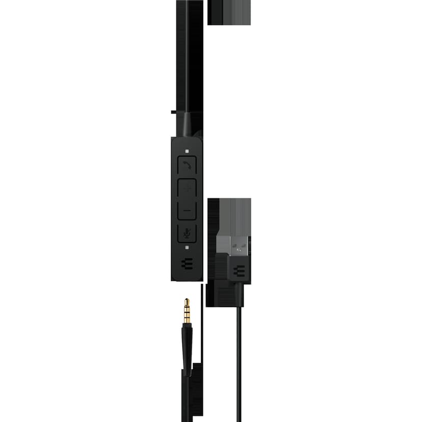 EPOS ADAPT 165 II Stereo USB-C Avaya, Cisco Webex, Google Voice, Google Meet, Swyx, Google Chromebook, Amazon Chime Svart