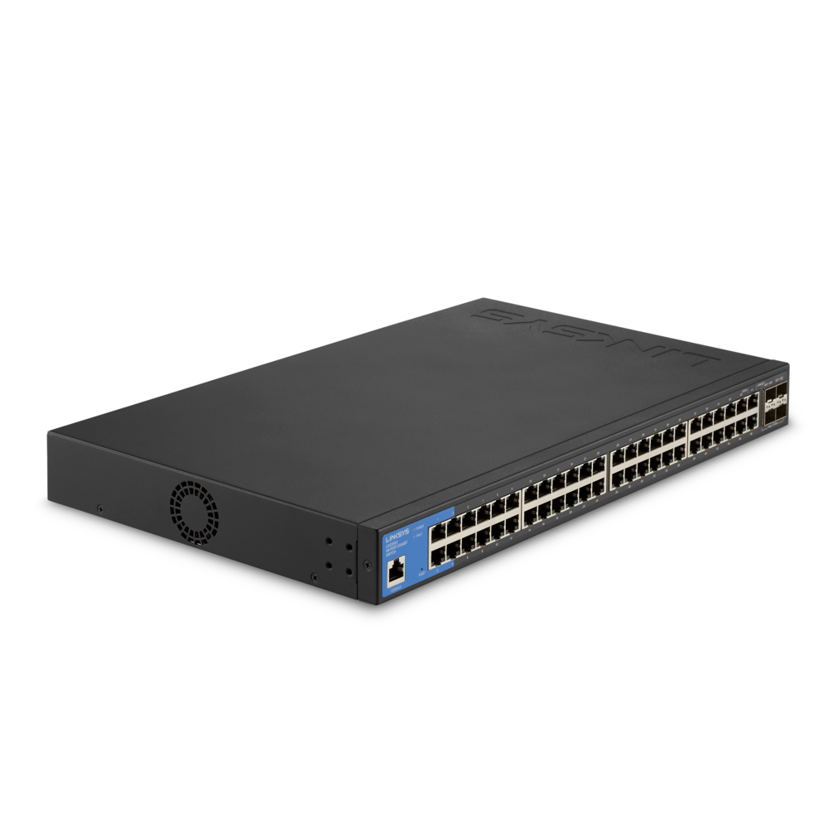 Linksys LGS352C-EU verkkokytkin Hallittu L3 Gigabit Ethernet (10/100/1000) Power over Ethernet -tuki Musta, Sininen