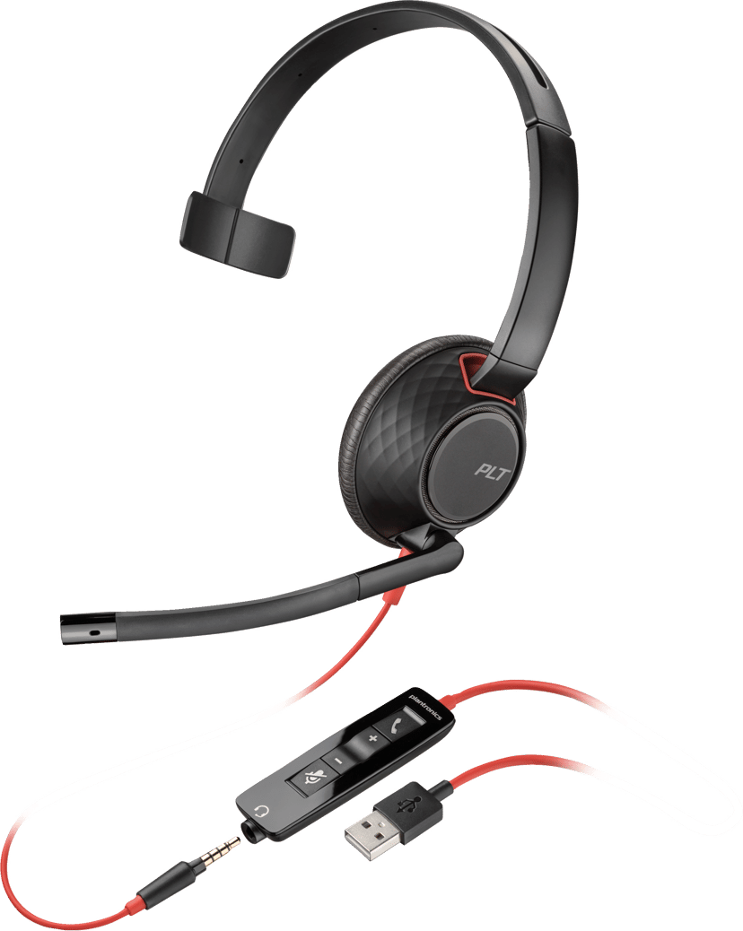 HP Poly Blackwire 5210 USB Type-A Svart