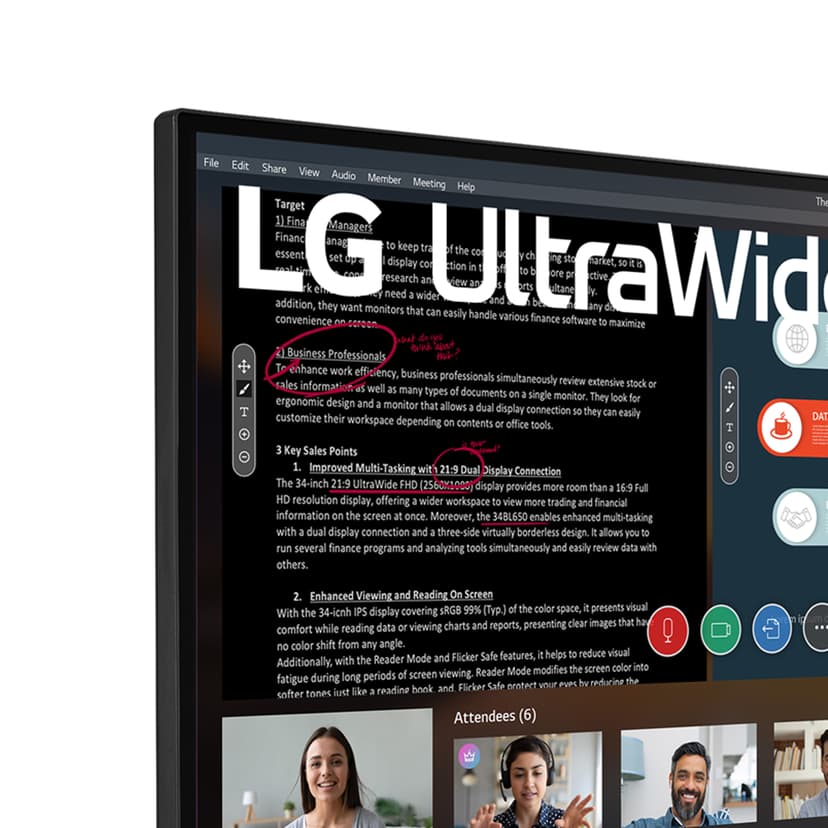 LG 29WP500-B 29" 2560 x 1080pixels IPS 21:9 75Hz