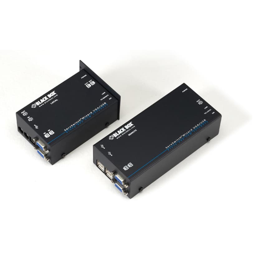 Black Box KVM Extender Over CATX - Dual VGA Audio USB 1.1