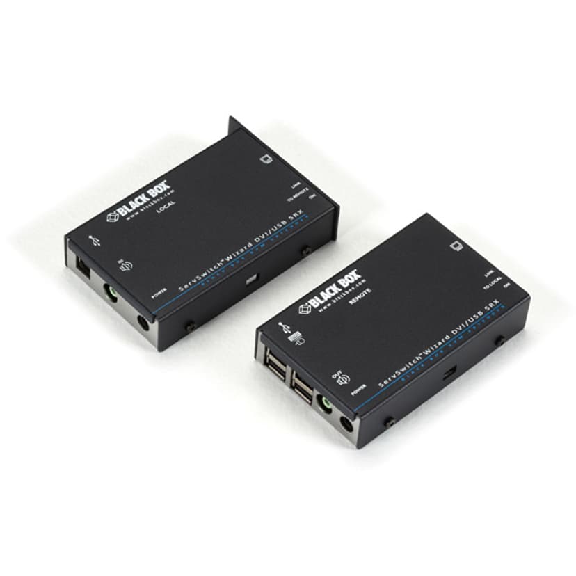 Black Box DVI-D USB KVM-forlenger med lyd, CATx, 50 m