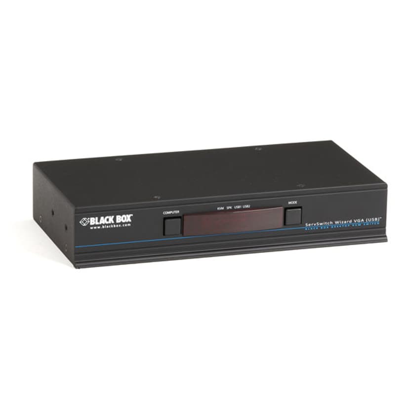 Black Box KVM Switch - VGA Audio USB 2.0 4-Port