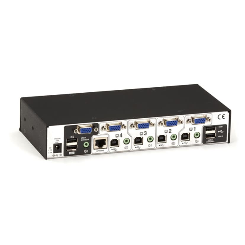 Black Box KVM Switch - VGA Audio USB 2.0 4-Port