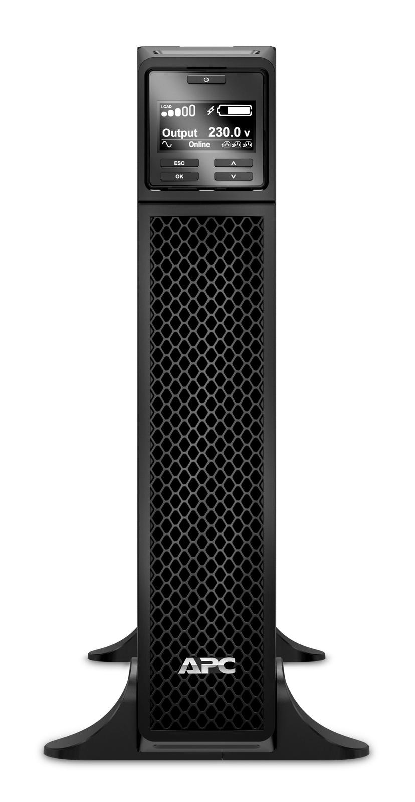 APC Smart-UPS On-Line SRT1000RMXLI Noodstroomvoeding - 1kW/VA, 6x C13 uitgang, tower