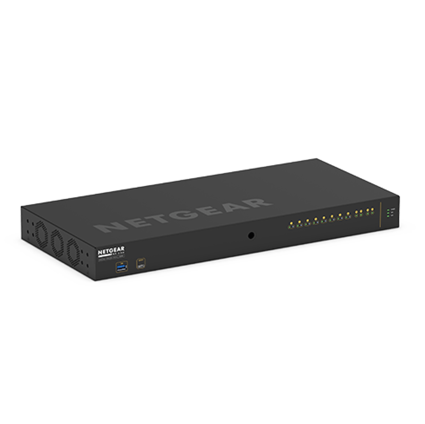 Netgear M4250-10G2XF-PoE+ hanterad L2/L3 Gigabit Ethernet (10/100/1000) Strömförsörjning via Ethernet (PoE) stöd 1U Svart