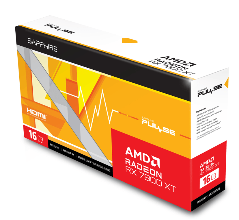 Sapphire Pulse AMD Radeon RX 7800 XT 16GB