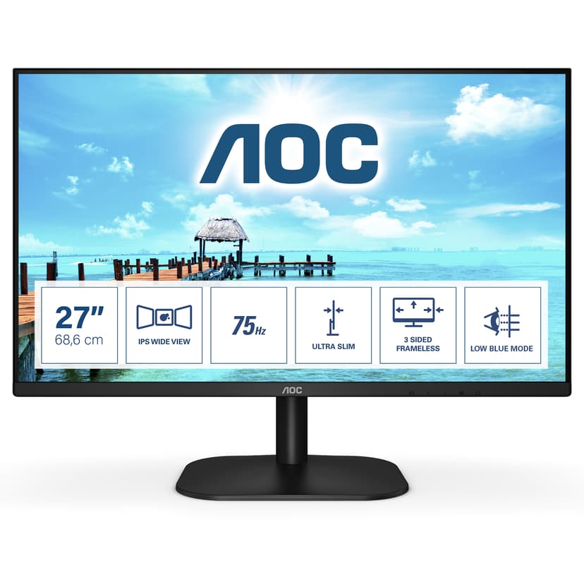 AOC 27b2h 27" Fhd Ips 16:9 27" 1920 x 1080pixels IPS 16:9 75Hz