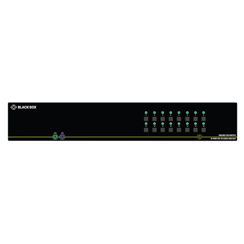 Black Box NIAP 3.0 Secure KVM Switch - DVI-I USB CAC 16-port