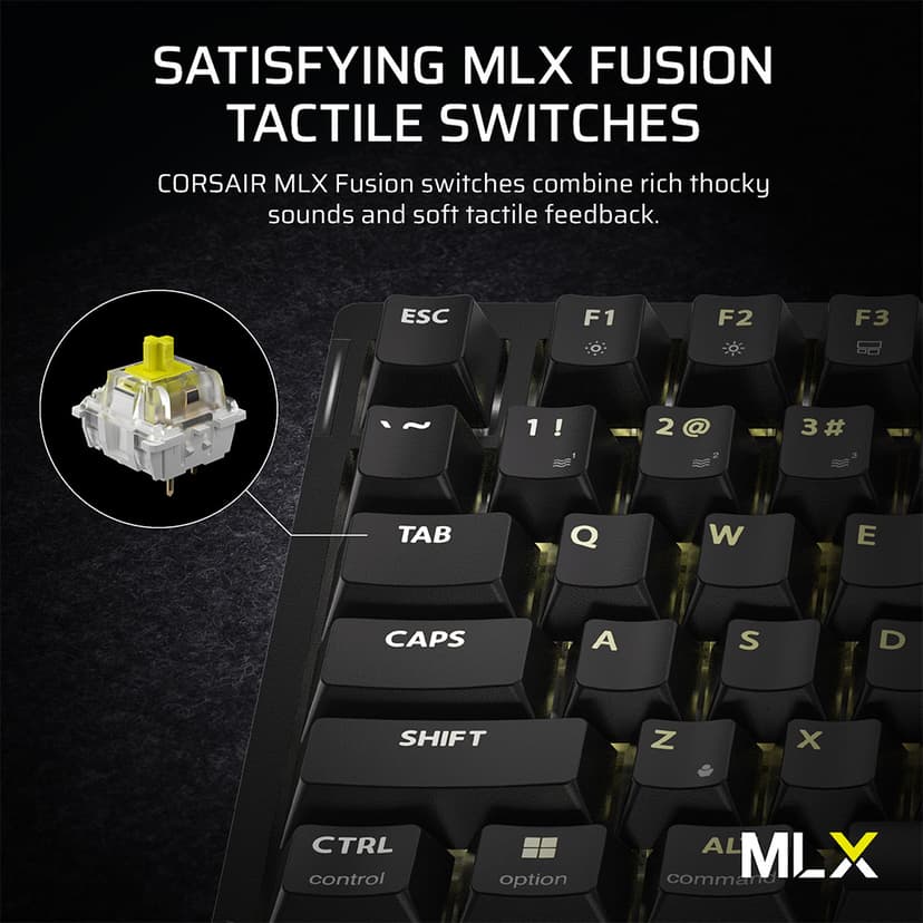 Corsair K65 Plus Gaming Keyboard CORSAIR MLX Fusion Nordisk