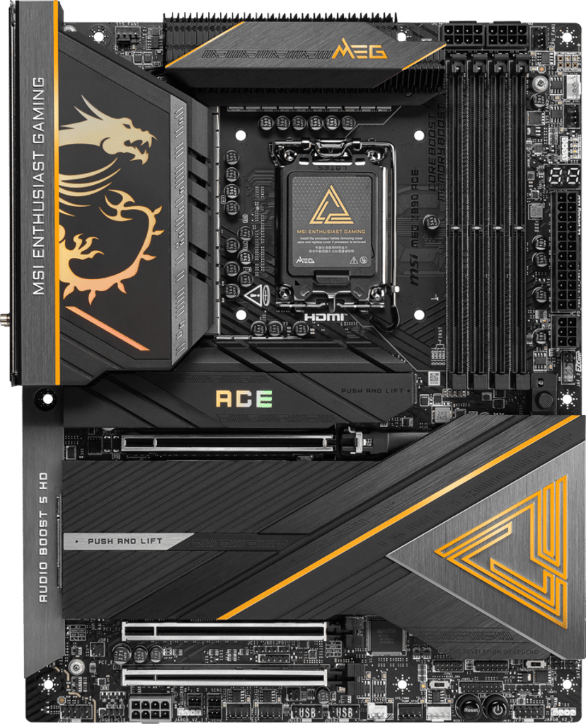 MSI MEG Z890 Ace LGA 1851 ATX Hovedkort
