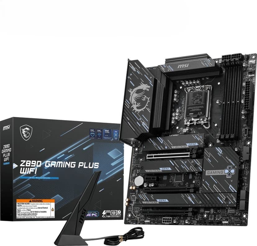 MSI Z890 Gaming Plus WIFI LGA 1851 ATX Moederbord