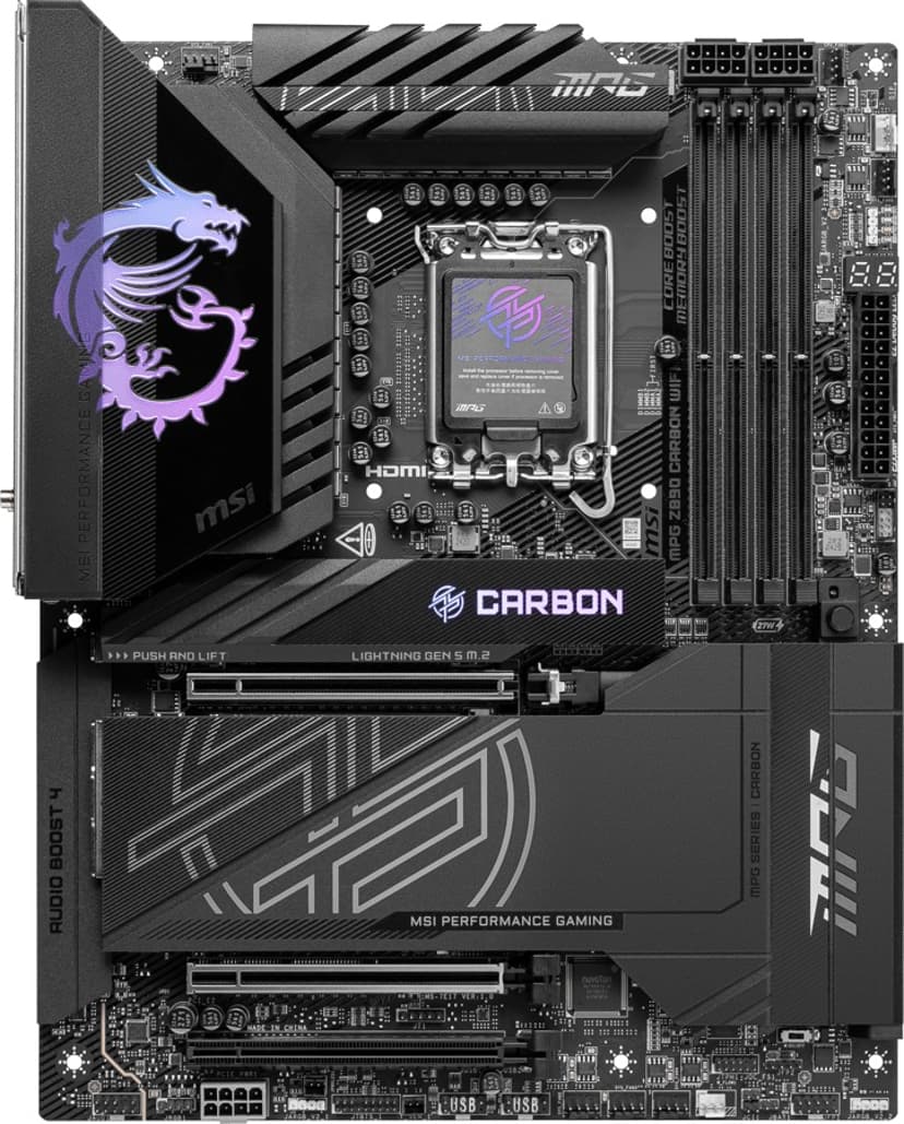 MSI MPG Z890 Carbon WIFI LGA 1851 ATX Hovedkort