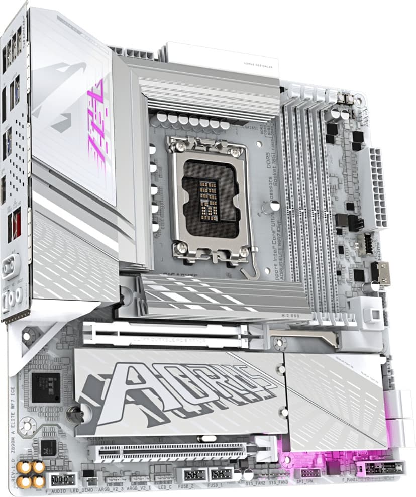 Gigabyte Z890M Aorus Elite WIFI7 Ice LGA 1851 ATX Hovedkort