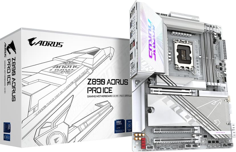 Gigabyte Z890 Aorus Pro Ice LGA 1851 ATX Moederbord
