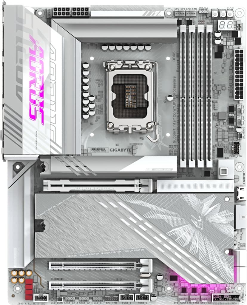 Gigabyte Z890 Aorus Elite X Ice LGA 1851 ATX Hovedkort