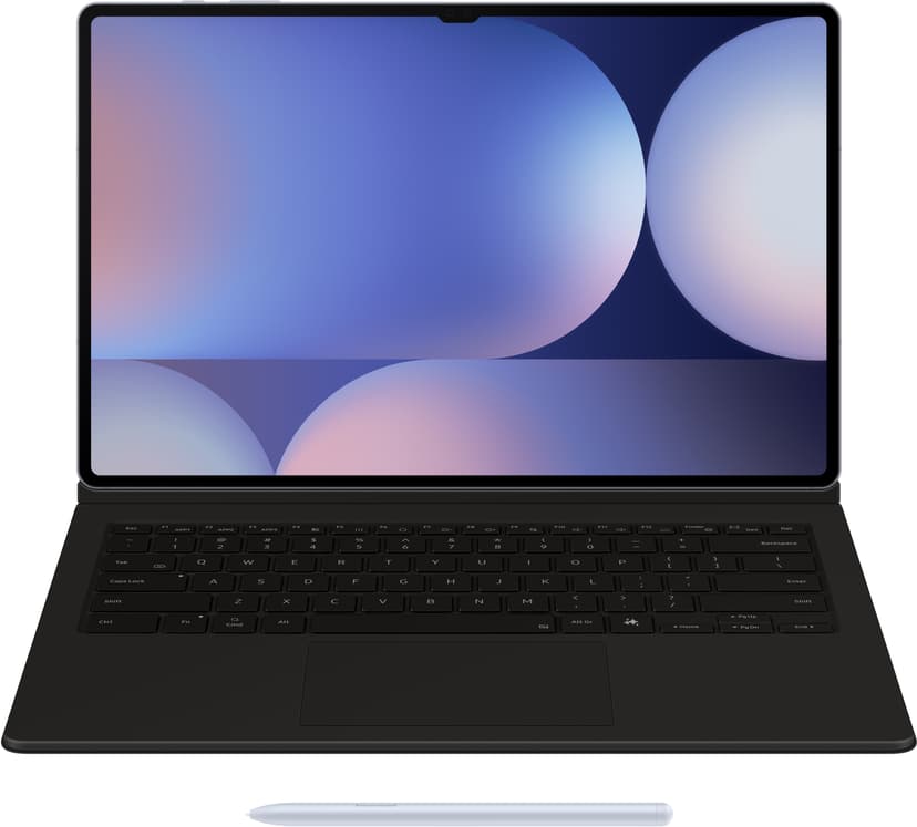 Samsung Book Cover Keyboard AI Key Samsung Galaxy Tab S10 Ultra, Samsung Galaxy Tab S9 Ultra Nordisk Svart